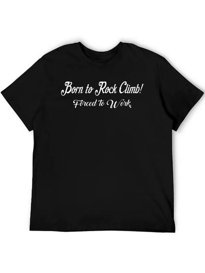 Born to Rock Climb Black T-Shirt