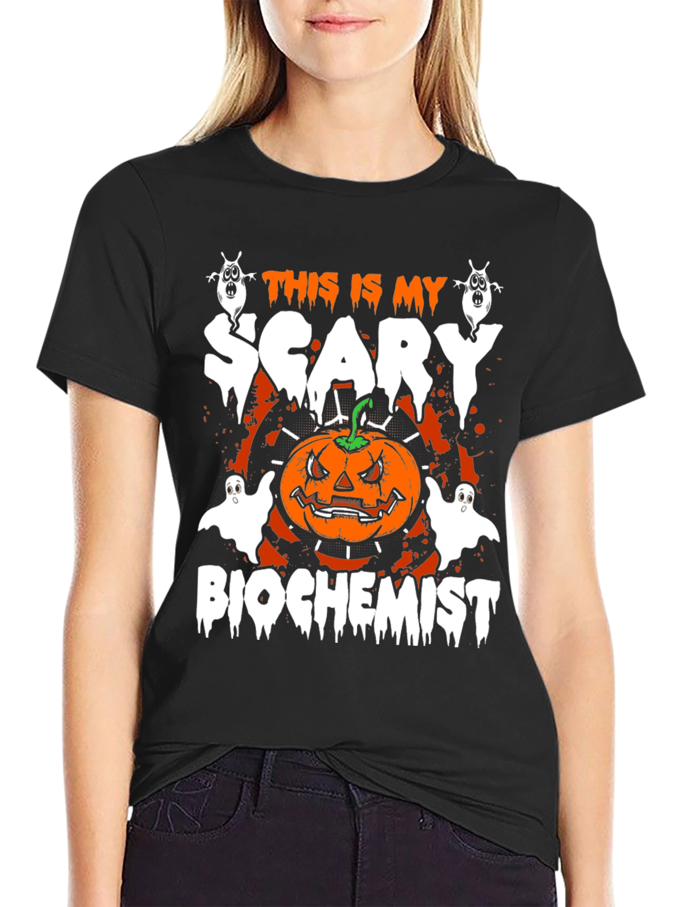 Scary Biochemist Halloween T-Shirt
