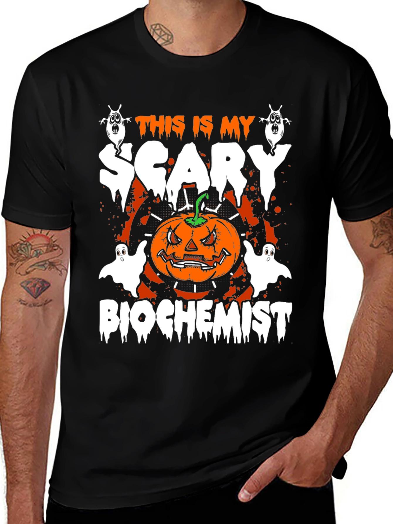 Scary Biochemist Halloween T-Shirt