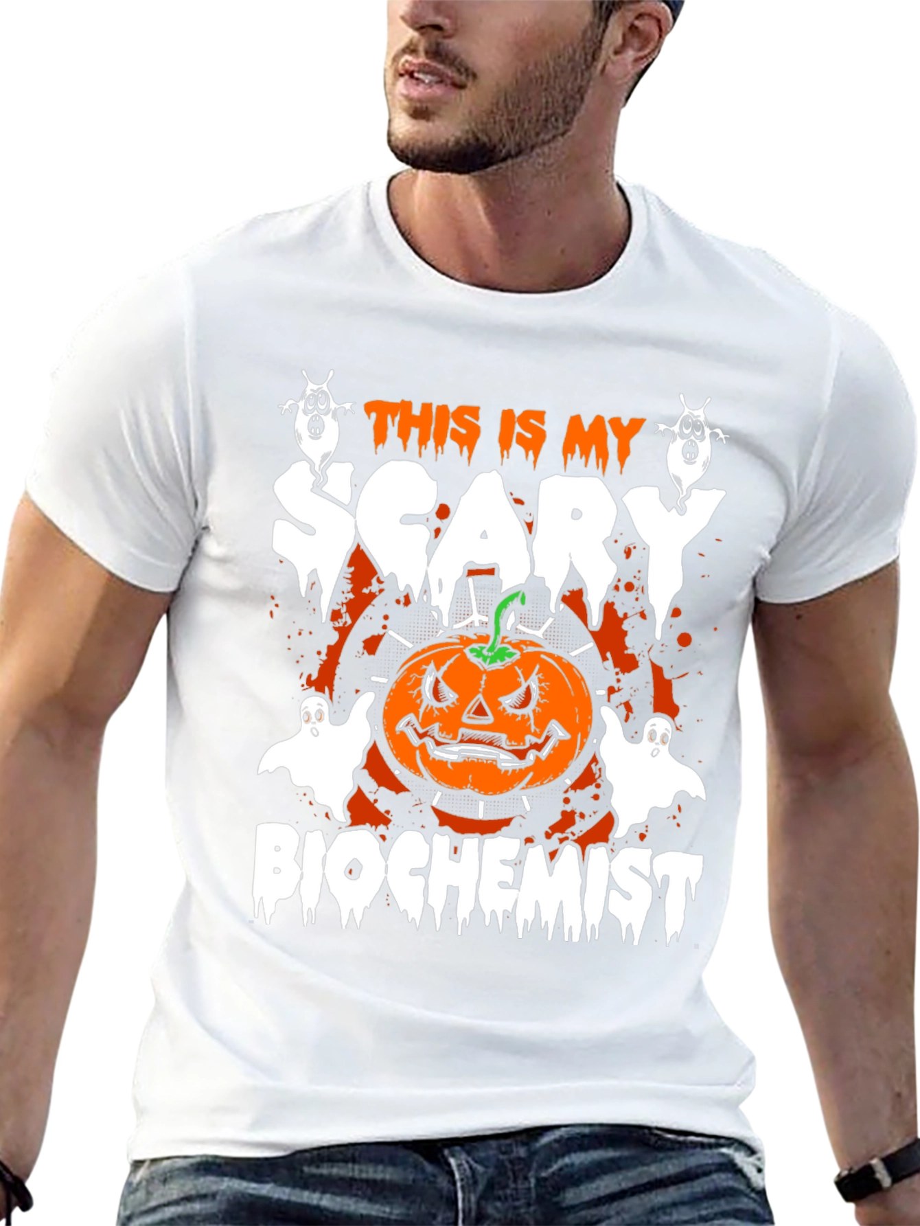 Scary Biochemist Halloween T-Shirt