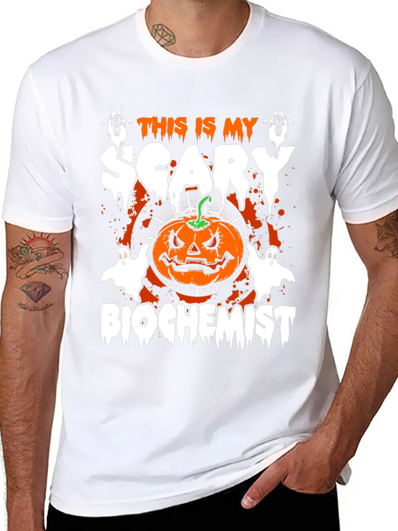 Scary Biochemist Halloween T-Shirt