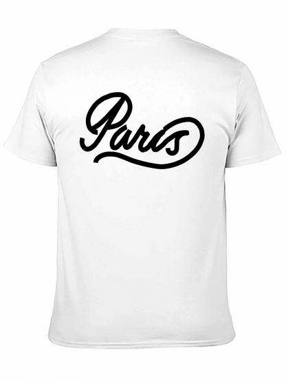 Paris Script Black Graphic Tee