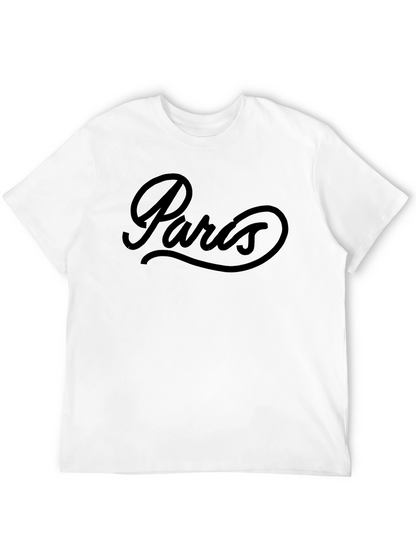 Paris Script Black Graphic Tee