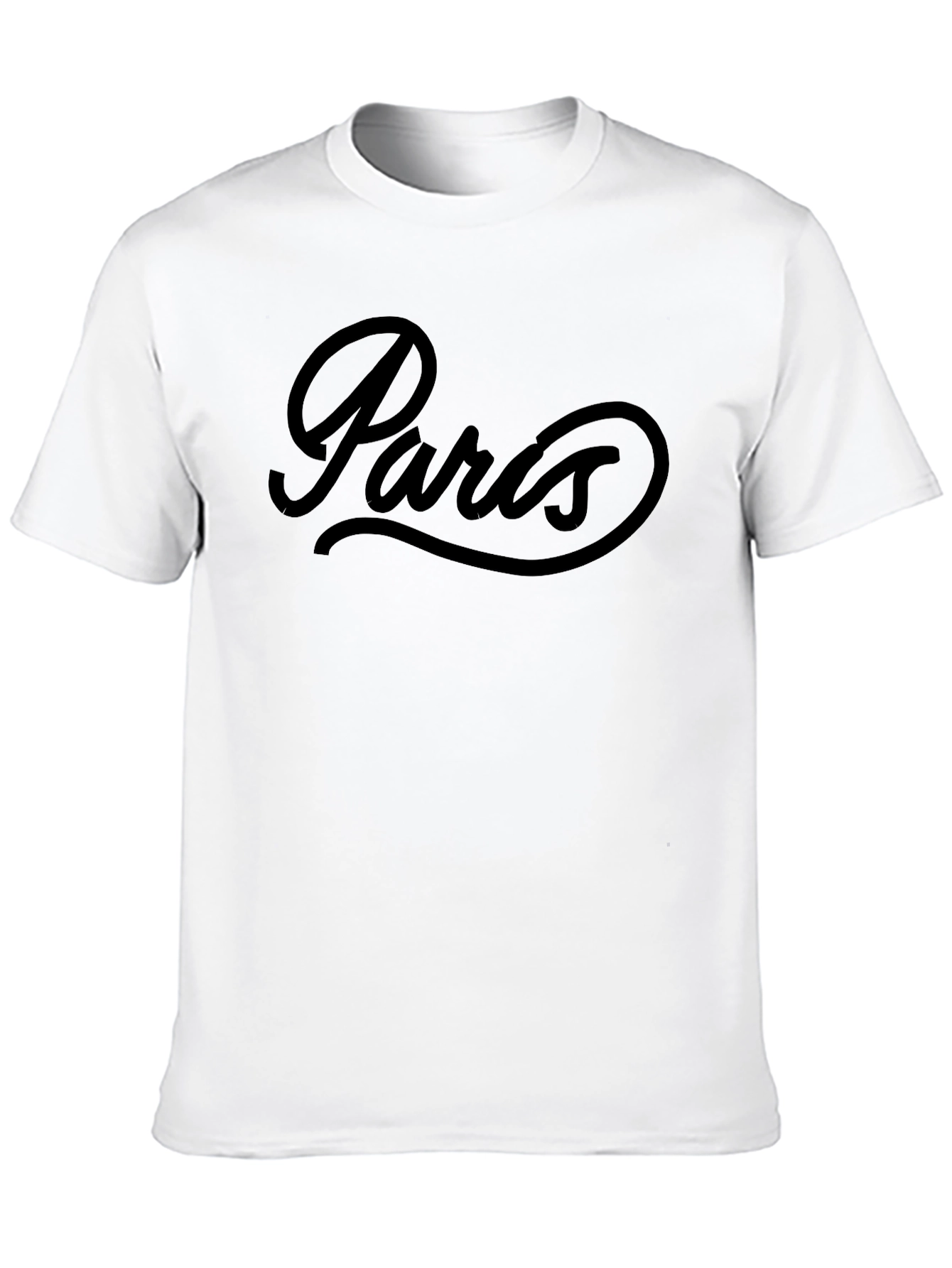 Paris Script Black Graphic Tee