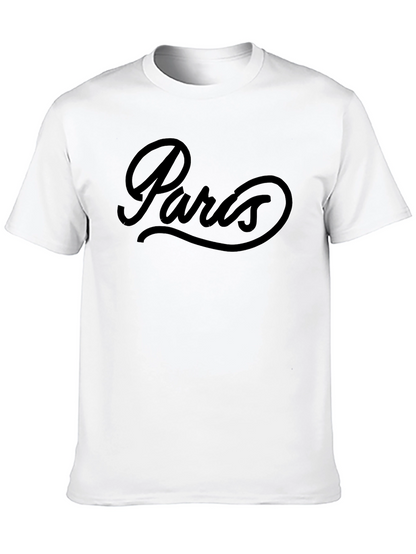 Paris Script Black Graphic Tee