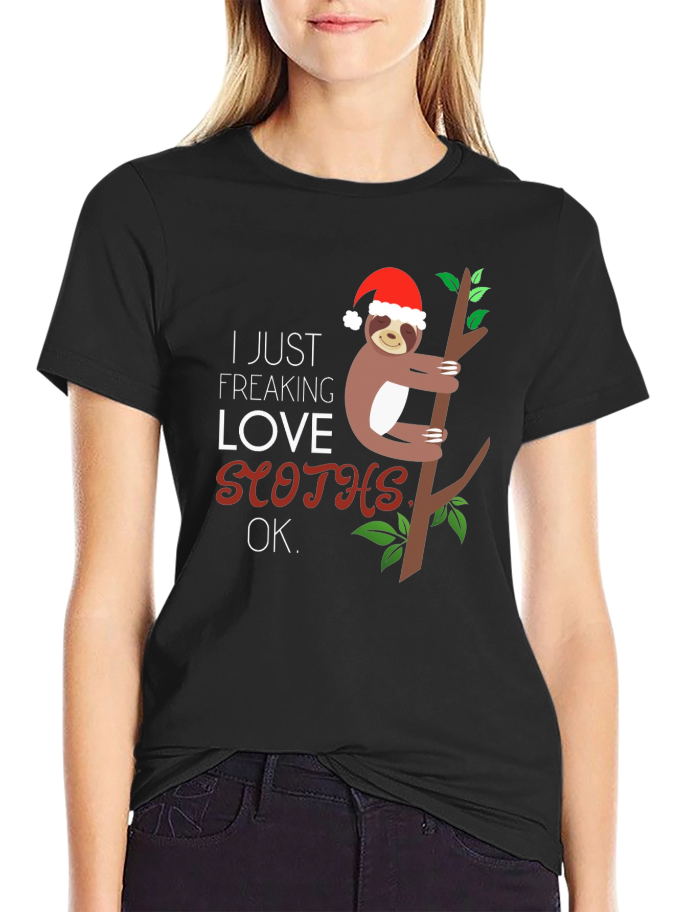 Funny Christmas Sloth T-Shirt