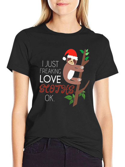 Funny Christmas Sloth T-Shirt