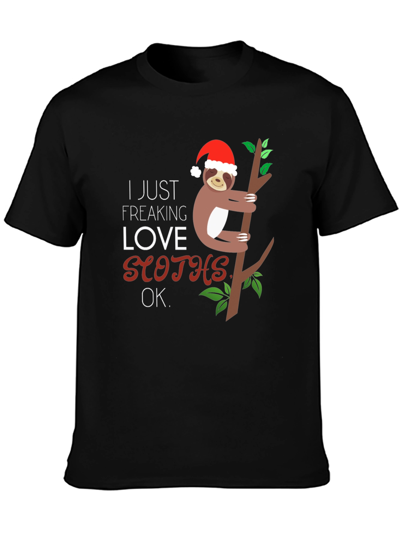 Funny Christmas Sloth T-Shirt