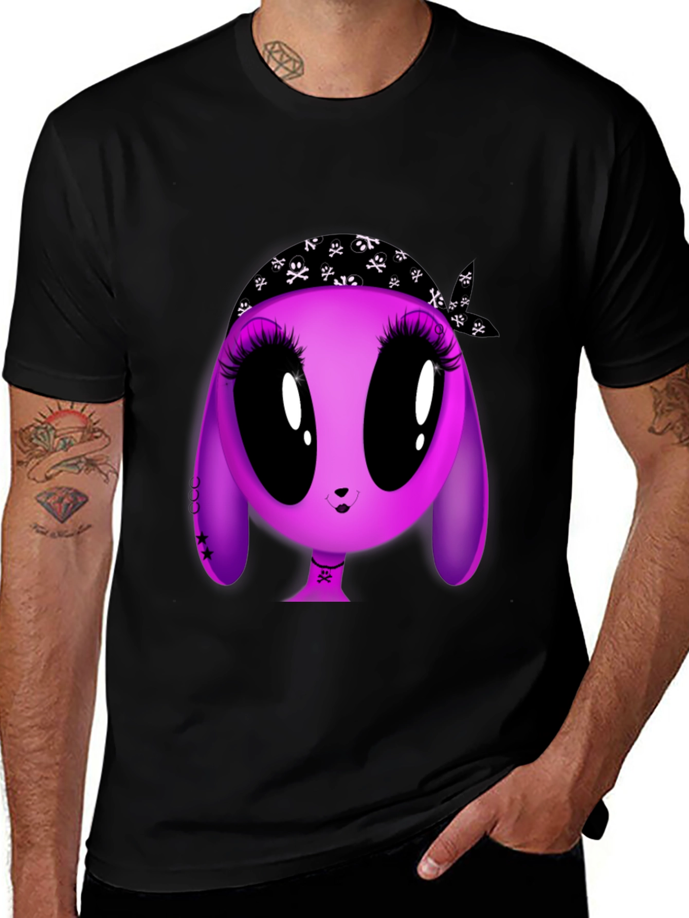 Punk Bunny T-Shirt - Edgy Stylish & Fun