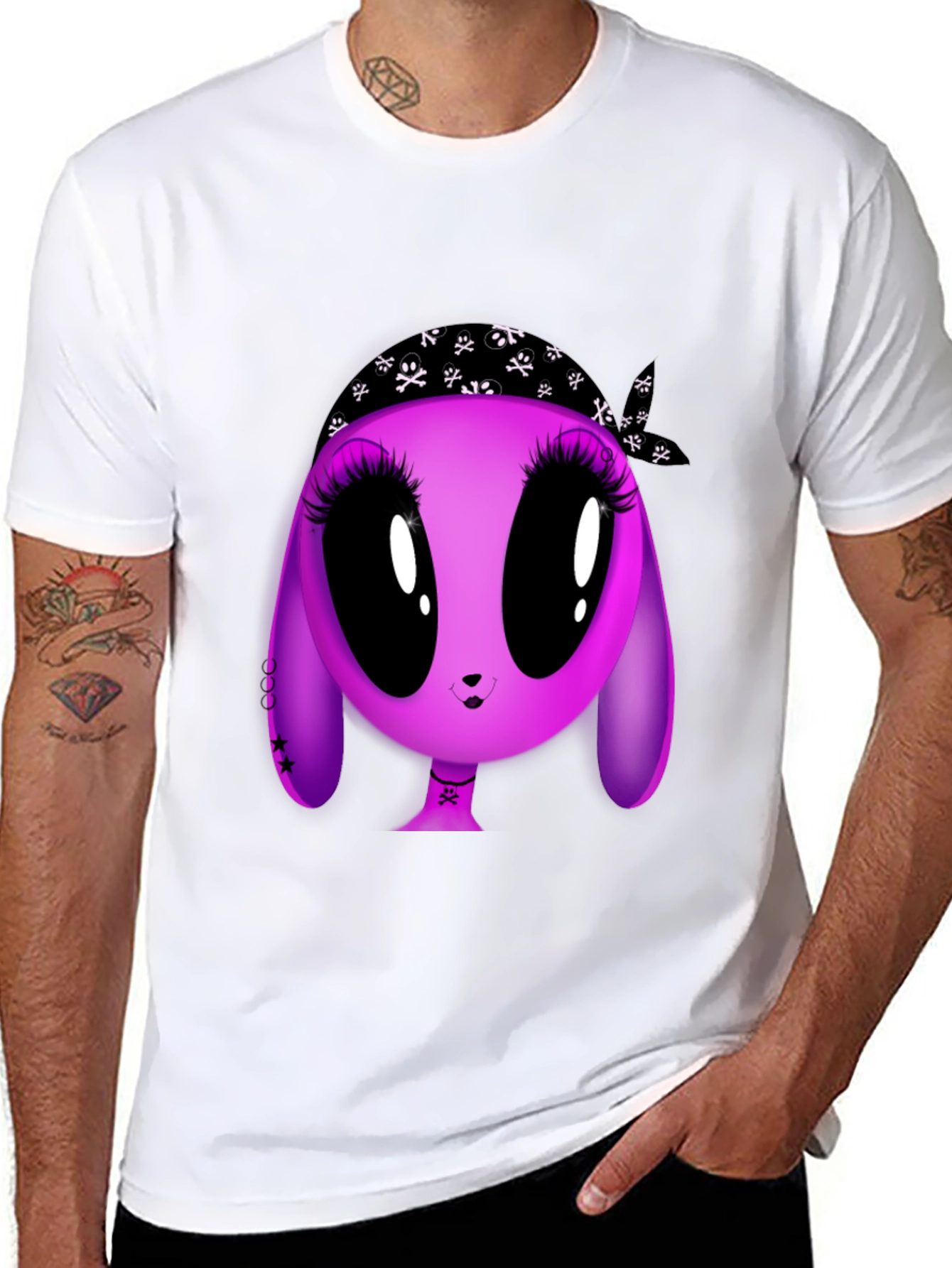 Punk Bunny T-Shirt - Edgy Stylish & Fun