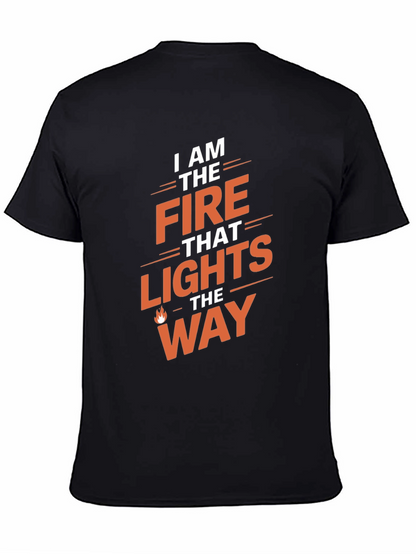 Fire That Lights the Way Graphic Tee - Black