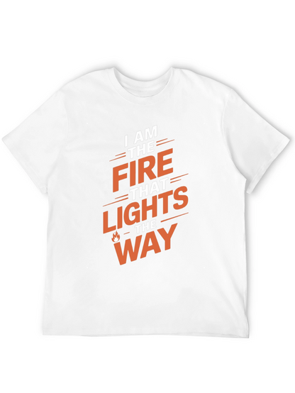 Fire That Lights the Way Graphic Tee - Black