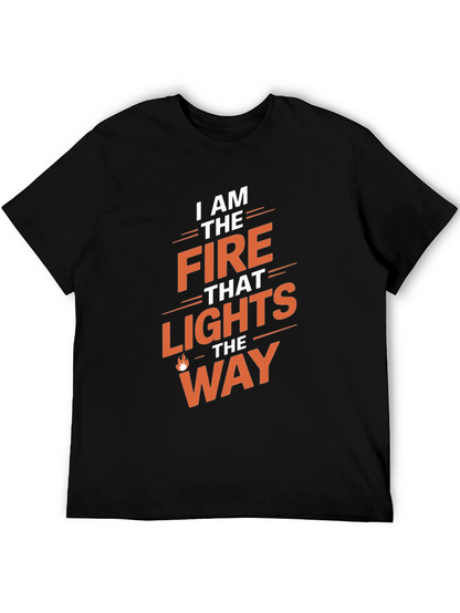 Fire That Lights the Way Graphic Tee - Black