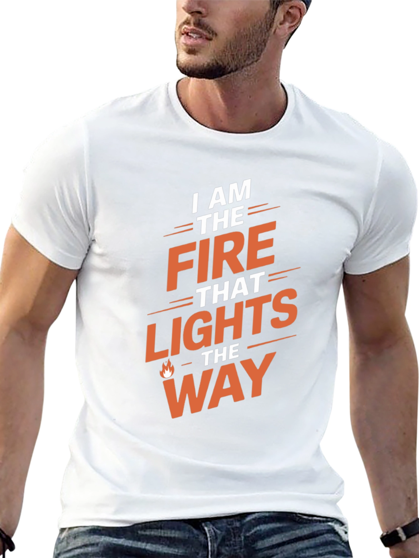 Fire That Lights the Way Graphic Tee - Black