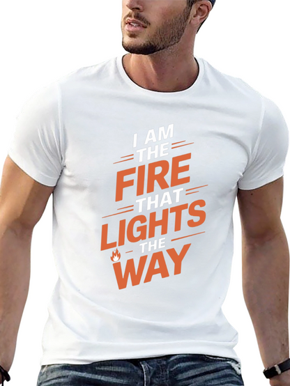 Fire That Lights the Way Graphic Tee - Black