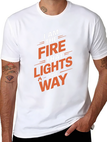 Fire That Lights the Way Graphic Tee - Black