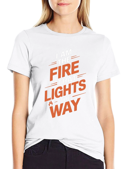 Fire That Lights the Way Graphic Tee - Black