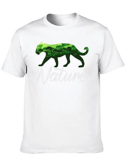 Nature T-Shirt: Panther Jungle Graphic Tee