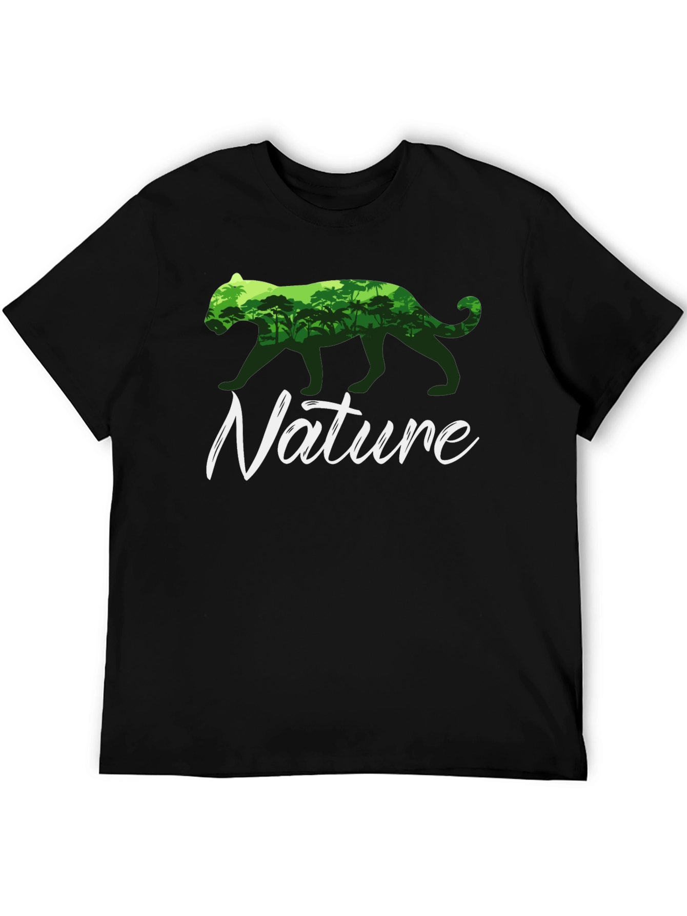 Nature T-Shirt: Panther Jungle Graphic Tee