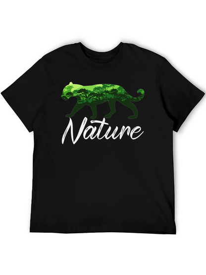 Nature T-Shirt: Panther Jungle Graphic Tee