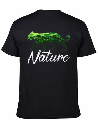 Nature T-Shirt: Panther Jungle Graphic Tee
