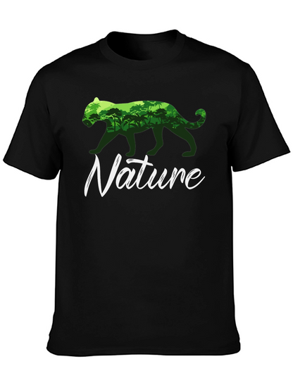 Nature T-Shirt: Panther Jungle Graphic Tee