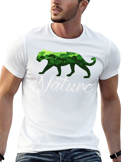 Nature T-Shirt: Panther Jungle Graphic Tee
