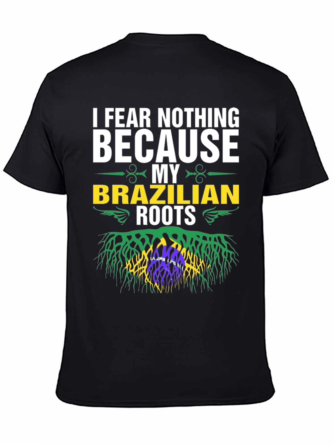Brazilian Roots Graphic T-Shirt - I Fear Nothing