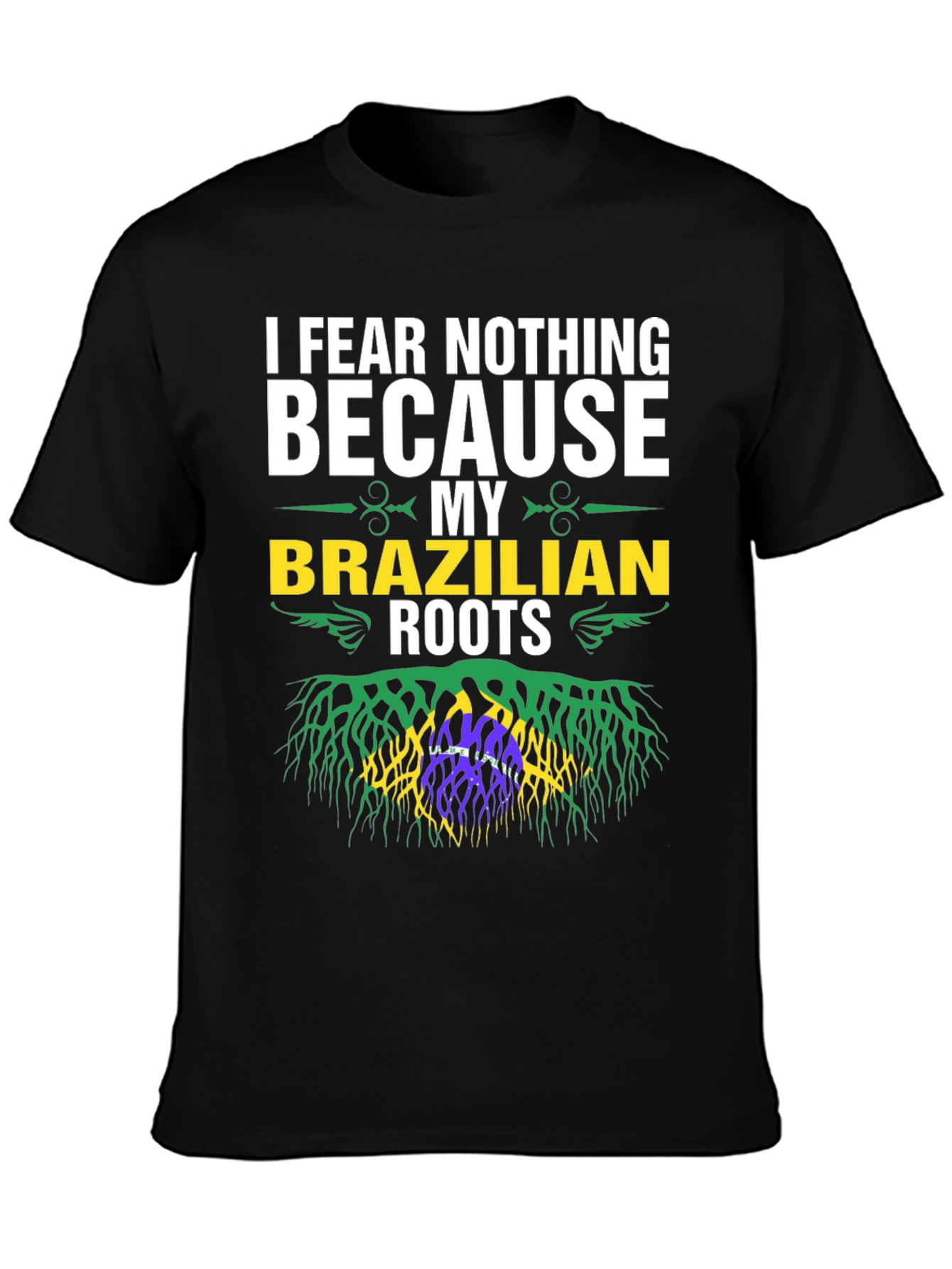 Brazilian Roots Graphic T-Shirt - I Fear Nothing