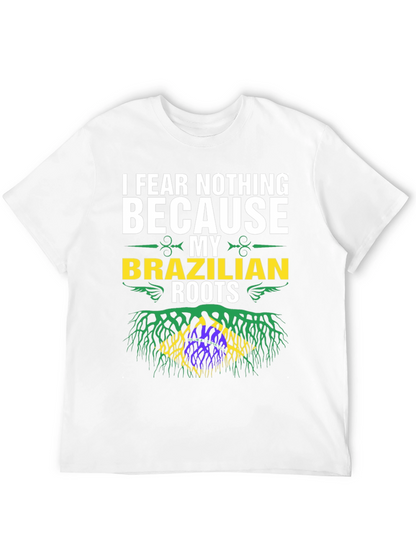 Brazilian Roots Graphic T-Shirt - I Fear Nothing