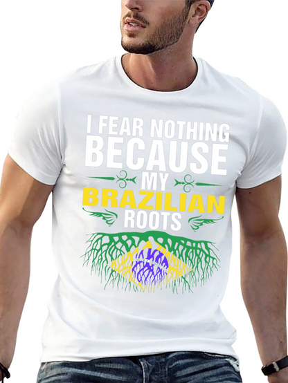 Brazilian Roots Graphic T-Shirt - I Fear Nothing