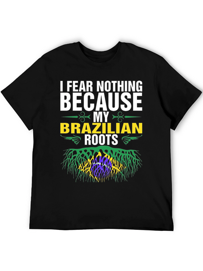 Brazilian Roots Graphic T-Shirt - I Fear Nothing