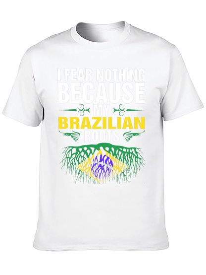 Brazilian Roots Graphic T-Shirt - I Fear Nothing