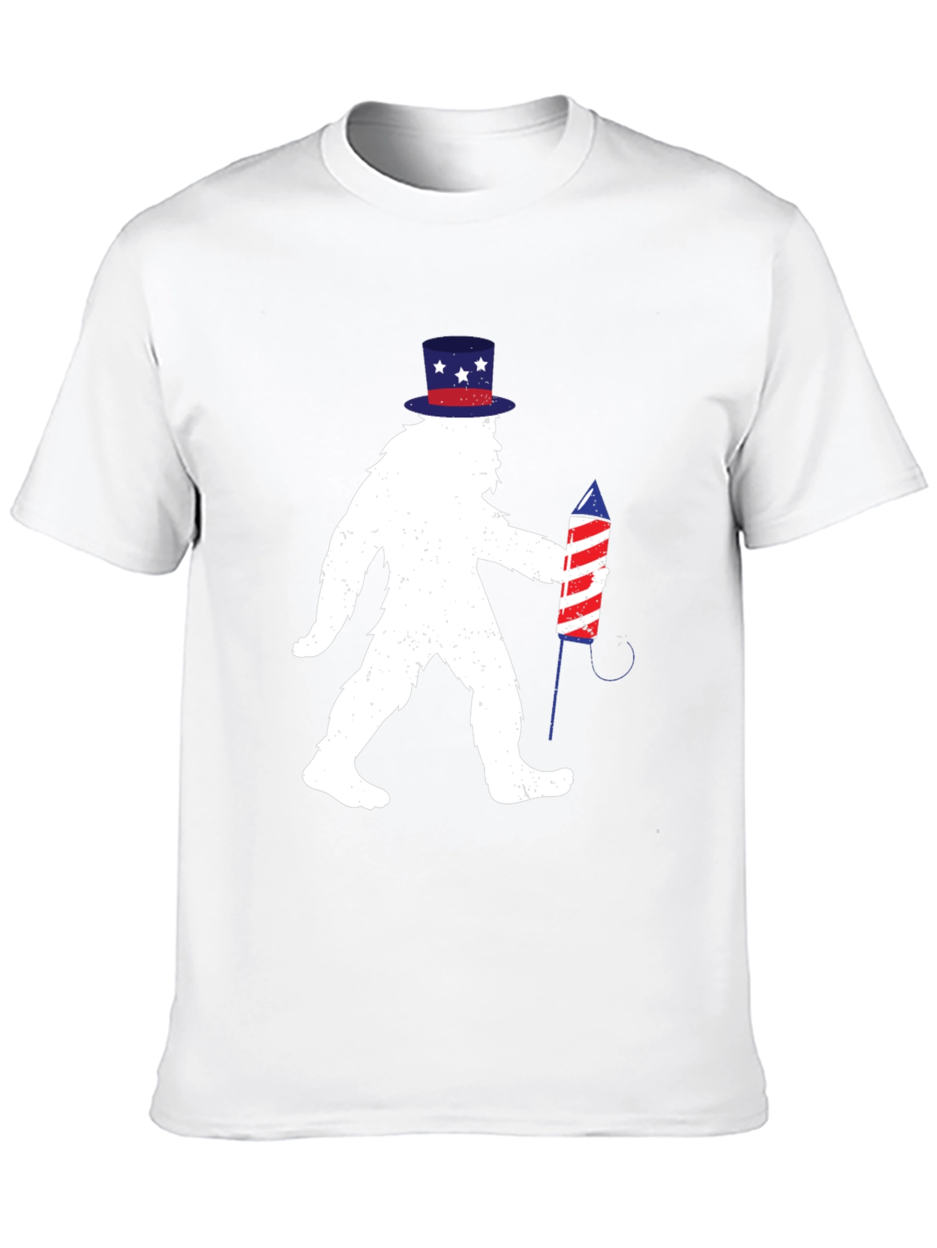 Patriotic Bigfoot T-Shirt - 4th of July Sasquatch