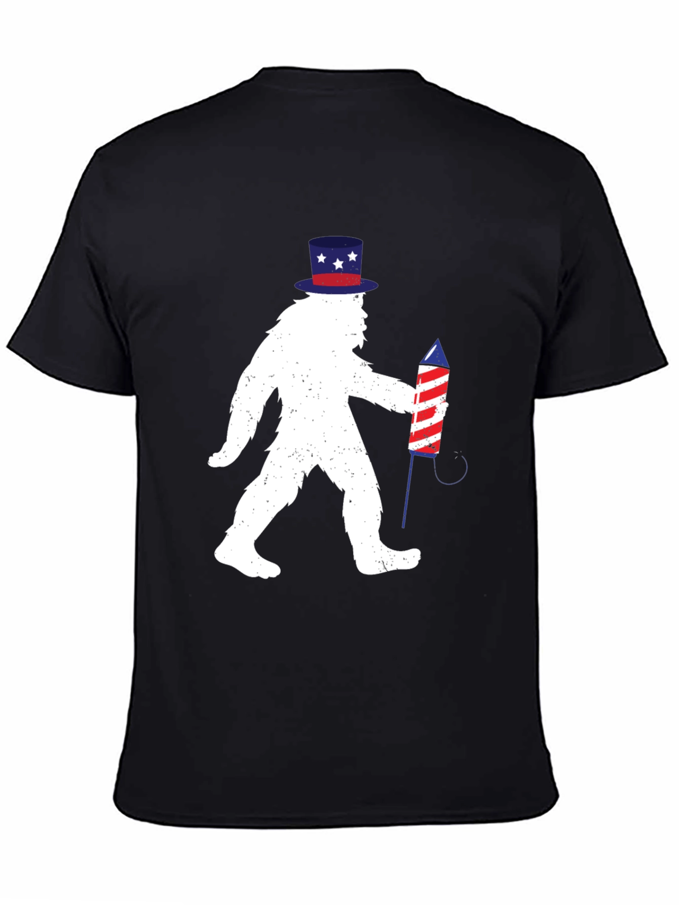 Patriotic Bigfoot T-Shirt - 4th of July Sasquatch