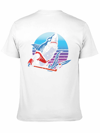 Hockey Shark Graphic T-Shirt - Cool Retro Design