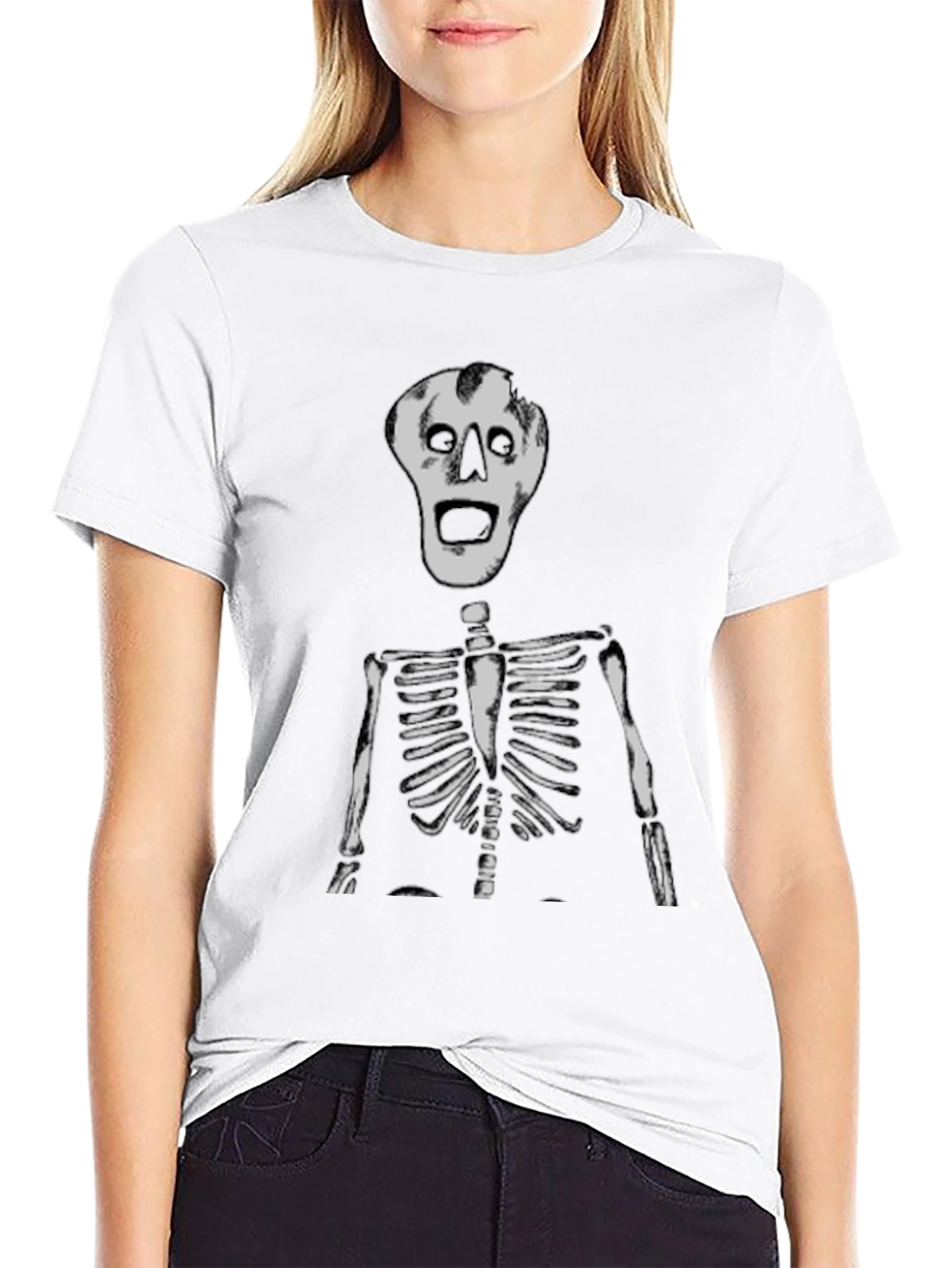 Skeleton Graphic Tee - Spooky Style