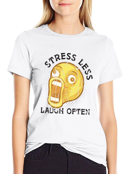 Stress Less Laugh Often Graphic Tee