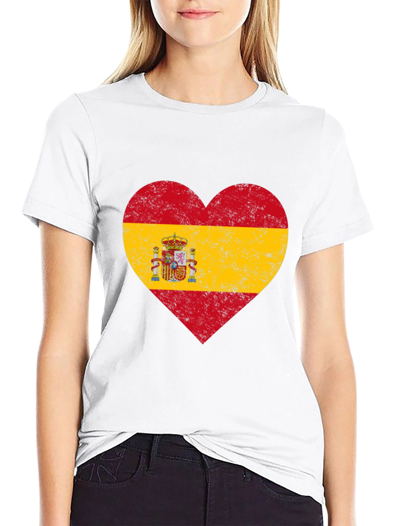 Spanish Pride Heart Flag T-Shirt