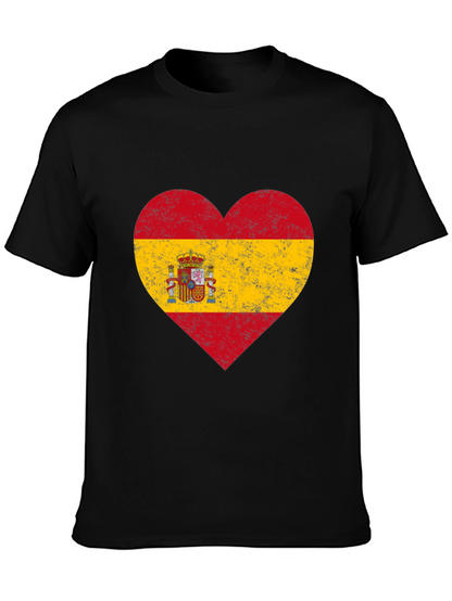 Spanish Pride Heart Flag T-Shirt