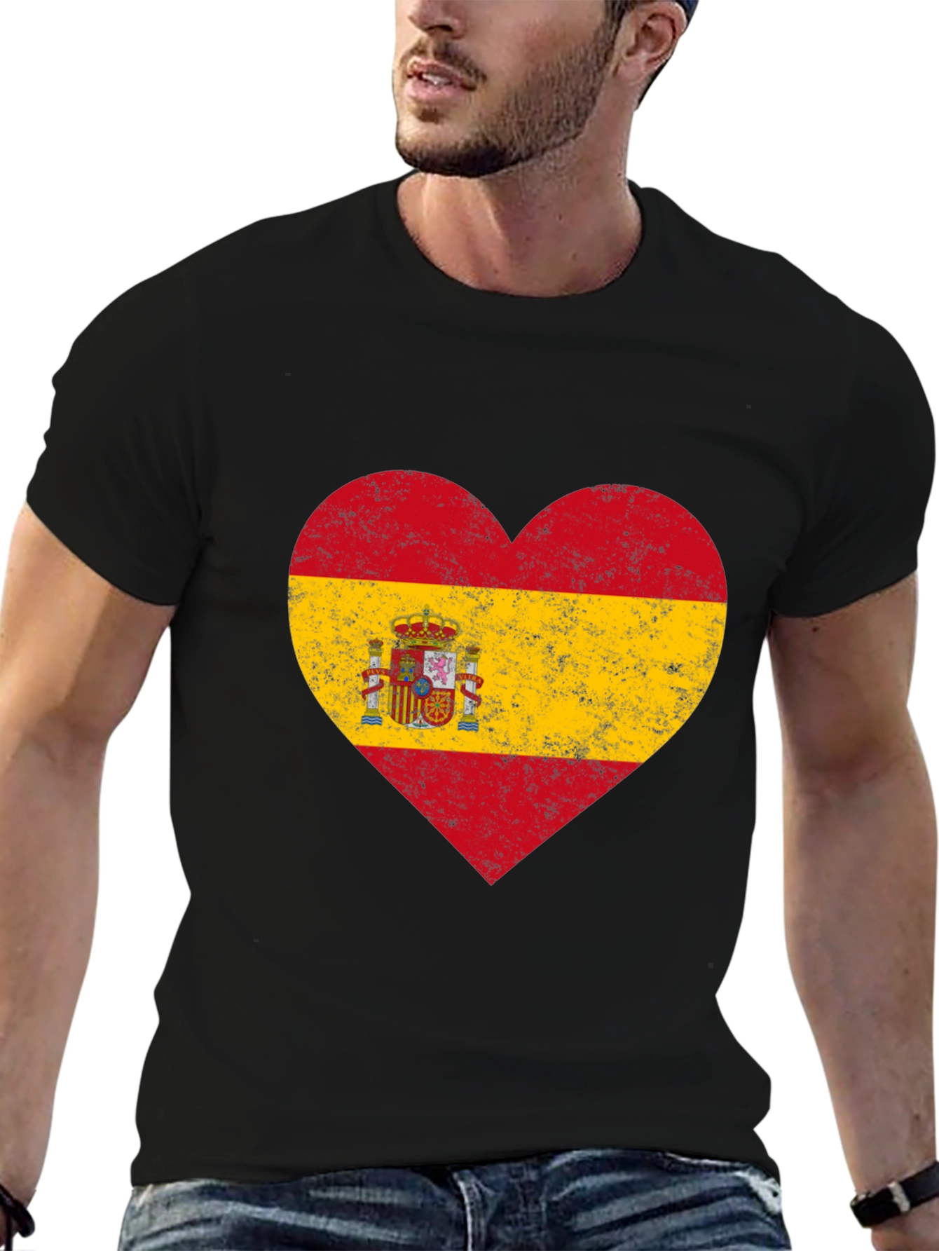 Spanish Pride Heart Flag T-Shirt