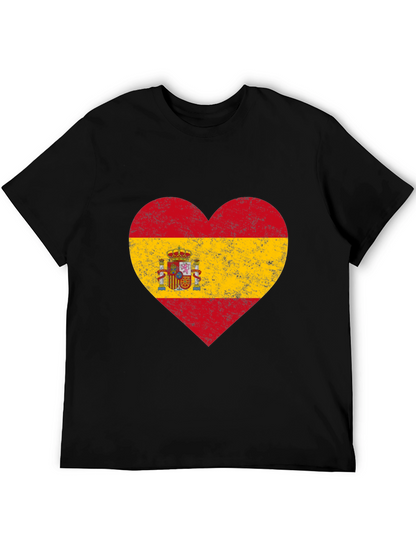 Spanish Pride Heart Flag T-Shirt