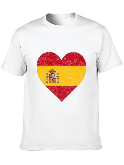 Spanish Pride Heart Flag T-Shirt