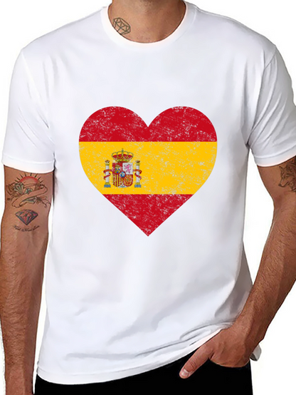 Spanish Pride Heart Flag T-Shirt