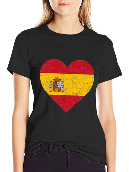 Spanish Pride Heart Flag T-Shirt