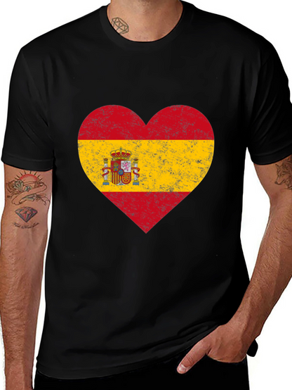 Spanish Pride Heart Flag T-Shirt