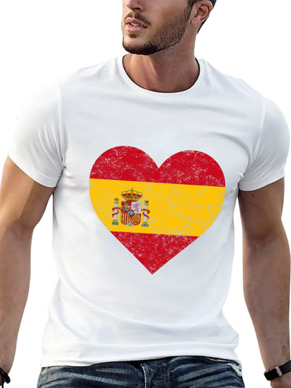 Spanish Pride Heart Flag T-Shirt