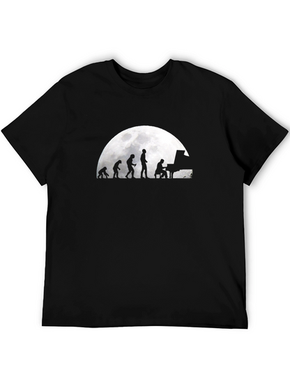 Evolution of Piano Player T-Shirt