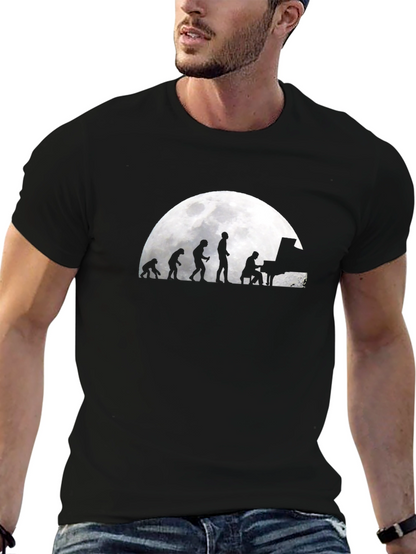 Evolution of Piano Player T-Shirt
