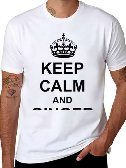 Keep Calm And Ginger Black T-Shirt
